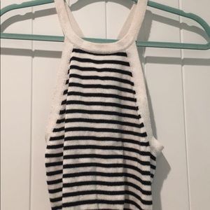 Black & White Striped Tank